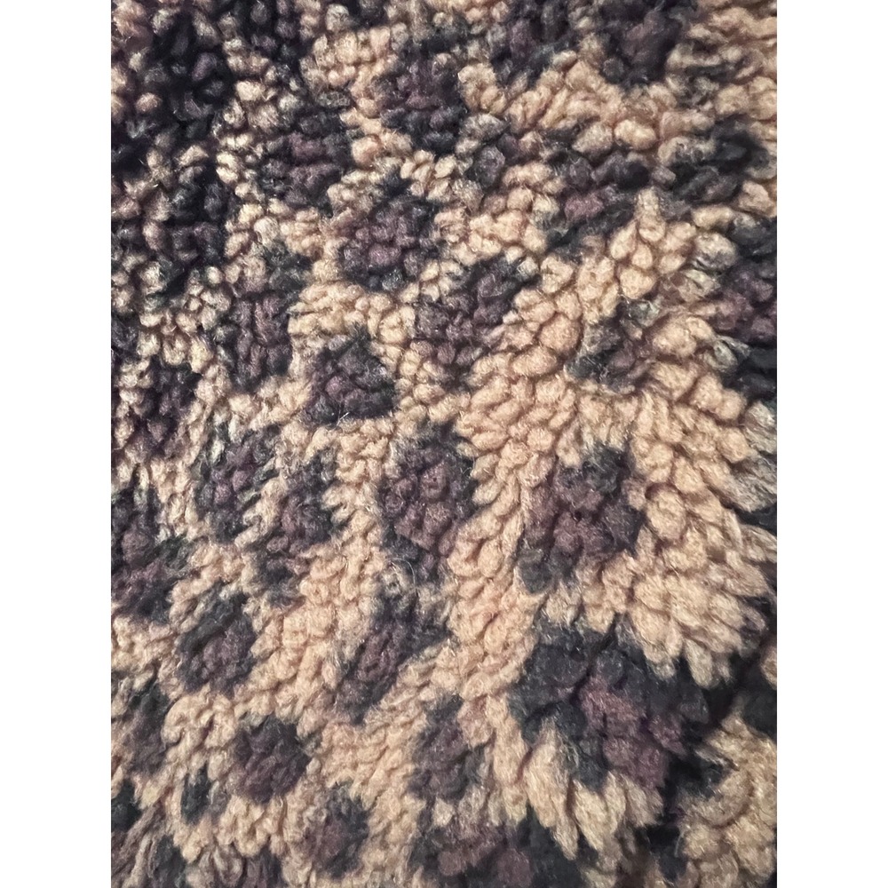 BB Dakota Leopard Print Faux Fur Cozy Zip Up Jacket XS - Picture 4 of 7